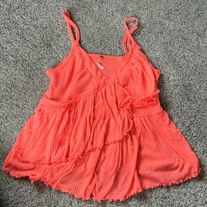 Free People Melbourne Ruffle Cami Tank Top
